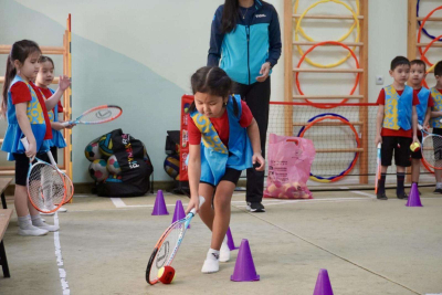 В детских садах внедряют программу Baby Tennis