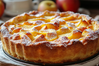 Заливной пирог на майонезе с яблоками &mdash; готовится быстрее шарлотки, а вкус в сто раз интереснее. Идеально для уютного чаепития