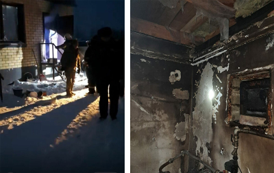 Четыре лапы замерзают