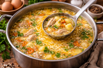 Вместо надоевшей лапши варю суп с яичной паутинкой &mdash; простой и очень вкусный бюджетный рецепт