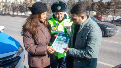 В Астане наградили водителей за безупречное соблюдение ПДД